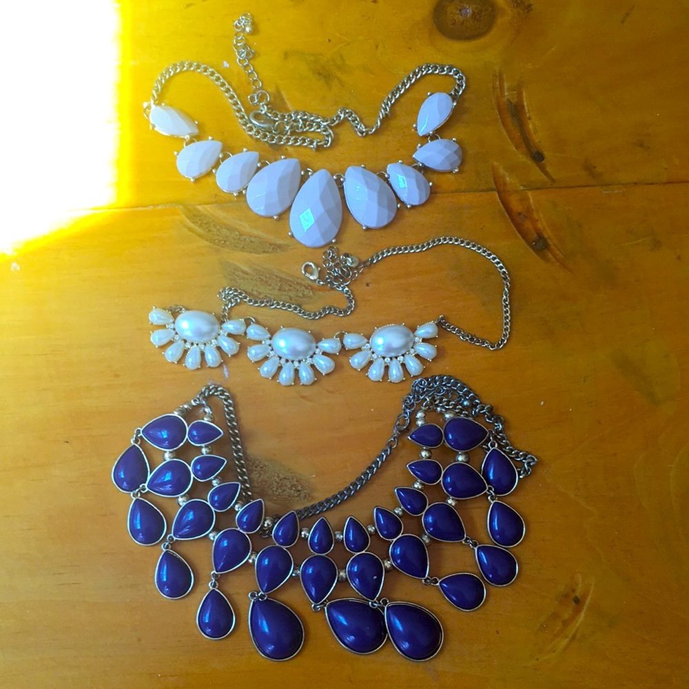 H&M statement necklace trio bundle